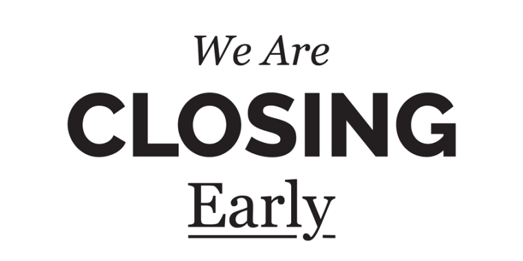 Closing Early | West Lothian Citizens Advice Bureau